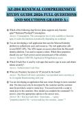 AZ-204 RENEWAL COMPREHENSIVE&NewLine;STUDY GUIDE 2026 FULL QUESTIONS&NewLine;AND SOLUTIONS GRADED A&plus;