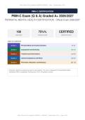 PMH-C Exam Perinatal Mental Health Certification Official Exam Actual Exam 2026&sol;2027 &ndash; 100&percnt; Verified &vert; Detailed Rationales &ndash; Pass Guaranteed &ndash; A&plus; Graded