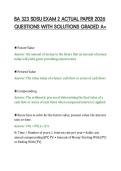 BA 323 SDSU EXAM 2 ACTUAL PAPER 2026&NewLine;QUESTIONS WITH SOLUTIONS GRADED A&plus;