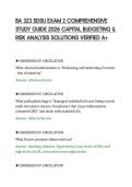 BA 323 SDSU EXAM 2 COMPREHENSIVE&NewLine;STUDY GUIDE 2026 CAPITAL BUDGETING &&NewLine;RISK ANALYSIS SOLUTIONS VERIFIED A&plus;