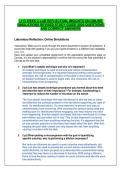 BIOL113 Week 2 Lab Reflection &ndash; Insights on Online Simulations Revised Study Guide 2026 Questions with Correct Answers