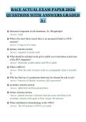 BACE ACTUAL EXAM PAPER 2026&NewLine;QUESTIONS WITH ANSWERS GRADED&NewLine;A&plus;&NewLine;