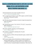 BACE COMPREHENSIVE STUDY GUIDE&NewLine;2026 FULL QUESTIONS AND&NewLine;SOLUTIONS GRADED A&plus;