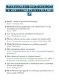 BACE FINAL TEST 2026 QUESTIONS&NewLine;WITH CORRECT ANSWERS GRADED&NewLine;A&plus;&NewLine;