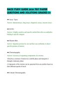 BACE STUDY GUIDE 2026 TEST PAPER&NewLine;QUESTIONS AND SOLUTIONS GRADED A&plus;