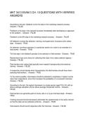 MKT 3413 EXAM 3 CH&period; 10 QUESTIONS WITH VERIFIED ANSWERS
