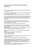 MKT 3413 EXAM 1 QUESTIONS WITH VERIFIED ANSWERS