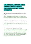 BAIL BONDSMAN INSURANCE ACTUAL&NewLine;EXAMINATION SCRIPT 2026 FULL&NewLine;QUESTIONS AND CORRECT ANSWERS&NewLine;VERIFIED PASS&NewLine;
