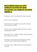 BAILEY BRIDGE EXAM 2022 WITH&NewLine;COMPLETE SOLUTION TEST BANK&NewLine;COLLECTION 2026 COMPLETE SOLUTIONS&NewLine;GRADED A&plus;