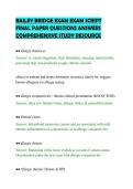 BAILEY BRIDGE EXAM EXAM SCRIPT&NewLine;FINAL PAPER QUESTIONS ANSWERS&NewLine;COMPREHENSIVE STUDY RESOURCE&NewLine;