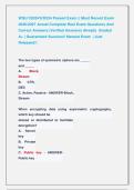 WGU C839V5&sol;D334 Passed Exam &vert;&vert; Most Recent Exam &NewLine;2026&sol;2027 Actual Complete Real Exam Questions And &NewLine;Correct Answers &lpar;Verified Answers&rpar; Already  Graded  &NewLine;A&plus; &vert; Guaranteed Success&excl;&excl; Newest Exam  &vert; Just &NewLine;Released&excl;&excl; 