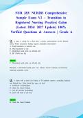 NUR 283&sol; NUR283 Comprehensive Sample Exam V2 &ndash; Transition to Registered Nursing Practice&vert; Galen &lpar;Latest 2026&sol; 2027 Update&rpar; 100&percnt; Verified Questions & Answers &vert; Grade A&NewLine;