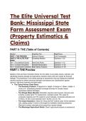 The Elite Mississippi State Farm Assessment Test Bank 2026&sol;2027 &vert; Property Estimatics & Claims Exam &vert; 20&plus; S-Tier Questions