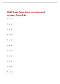 TBAS Study Guide Exam questions and&NewLine;answers Graded A&plus;