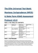 2026&sol;2027 S-Tier Universal Test Bank&colon; Montana Pharmacy Law &lpar;MPJE&rpar; & State Farm KSAO Assessment v11&period;0 &vert; 20&plus; Questions with Deep Explanations