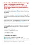 Fortis College NUR100 HESI Pharmacology Exam V1 &lpar;2026&sol;2027&rpar; &vert; Actual Exam Questions&comma; Verified Answers & Detailed Rationales &vert; Complete HESI Success Study Guide PDF