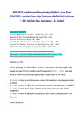 WGU E010 Foundations of Programming &lpar;Python&rpar; Actual Exam 2026&sol;2027&colon; Complete Exam-Style Questions with Detailed Rationales &vert; 100&percnt; Verified &vert; Pass Guaranteed &ndash; A&plus; Graded