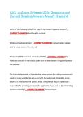 ISC2 cc Exam 3 Newest 2026 Questions and &NewLine;Correct Detailed Answers Already Graded A&plus; 