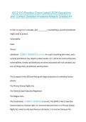 ISC2 CC Practice Exam Latest 2026 Questions &NewLine;and Correct Detailed Answers Already Graded A&plus;