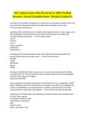 NYC Captain Exam with All Correct & 100&percnt; Verified Answers &vert;Actual Complete Exam &vert;Already Graded A&plus;