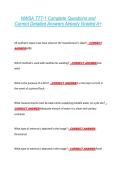 NWSA TTT-1 Complete Questions and &NewLine;Correct Detailed Answers Already Graded A&plus; 