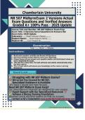 NR 507 MidtermExam 2 Versions Actual Exam Questions and &NewLine;Verified Answers Graded A&plus; 100- Pass 2025 U