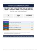 WGU D402 Study Guide for OA from PA Actual Exam 2026&sol;2027 &ndash; 100&percnt; Verified &vert; Detailed Rationales &ndash; Pass Guaranteed &ndash; A&plus; Graded