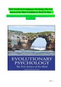 Test Bank Evolutionary Psychology&colon; The New Science of the Mind 7th Edition David M&period; Buss Complete Chapters Questions and Verified Answers A&plus;