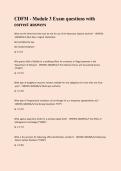 CDFM - Module 3 Exam questions with &NewLine;correct answers 