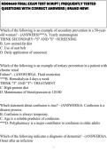 NSG6440 FINAL EXAM TEST SCRIPT &vert; FREQUENTLY TESTED QUESTIONS WITH CORRECT ANSWERS &vert; BRAND NEW&excl;&NewLine;&NewLine;