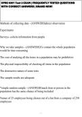 OPRE 6301 Test 2 EXAM &vert; FREQUENTLY TESTED QUESTIONS WITH CORRECT ANSWERS &vert; BRAND NEW&excl;&NewLine;&NewLine;