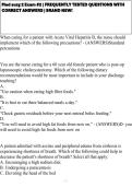Med surg 2 Exam &num;2 &vert; FREQUENTLY TESTED QUESTIONS WITH CORRECT ANSWERS &vert; BRAND NEW&excl;&NewLine;&NewLine;