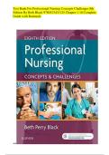 Test Bank For Professional Nursing Concepts Challenges 8th  &NewLine;Edition By Beth Black 9780323431125 Chapter 1-16 Complete &NewLine;Guide with Rationale
