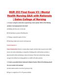 NUR253 Final Exam V1&ndash;V3 &vert; NUR 253 Final Exam V1&ndash;V3 &vert; Mental Health Nursing &vert; Galen College of Nursing &vert; Complete Exam Bundle with Detailed Verified Answers