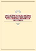 WGU C182 FINAL STUDY SET TEST EXAM 2026&sol;2027 COMPLETE STUDY QUESTIONS WITH VERIFIED SOLUTIONS ASSURED PASS RATED A&plus;