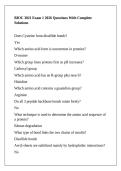 BIOC 3021 Exam 1 2026 Questions With Complete Solutions