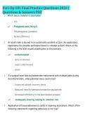 Peri-Op 101 Final Practice Questions 2026 &vert; &NewLine;Questions & Answers PDF