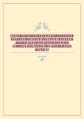 COUNSELOR PREPARATION COMPREHENSIVE EXAMINATION &lpar;CPCE&rpar; PRACTICE TEST EXAM 2026&sol;2027 ALL STUDY QUESTIONS WITH CORRECT SOLUTIONS 100&percnt; ASSURED PASS RATED A&plus;