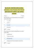 MN 576 Unit 5 Midterm &ndash; Gynecological and Sexual Health Exam Latest Review Questions with Correct Verified Answers