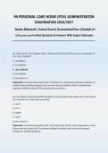 PA Personal Care Home &lpar;PCH&rpar; Administrator Examination  2026&sol;2027 &vert; Newly Released &vert; ACTUAL EXAM &vert; 100 Q&A with Expert Rationales &vert; Guaranteed Pass - A&plus; Graded&NewLine;&NewLine;