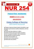 NUR 254 Exam 4 &ndash; Galen College of Nursing &vert; 200&plus; Advanced Med-Surg & NCLEX-Style Q&A&NewLine;&NewLine;