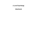 attachment psychology