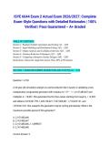 ISYE 6644 Exam 2 Actual Exam 2026&sol;2027&colon; Complete Exam-Style Questions with Detailed Rationales &vert; 100&percnt; Verified &vert; Pass Guaranteed &ndash; A&plus; Graded