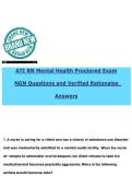 NEW ATI RN Mental Health Proctored Exam&NewLine;NGN Questions and Verified Rationales&NewLine;Answers 2026&sol;2027