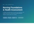 WGU Nursing Foundations & Health Assessment &mdash; Complete Study Guide & Notes 2025&sol;2026 