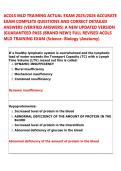 ACOLS MLD TRAINING ACTUAL EXAM 2025&sol;2026 ACCURATE &NewLine;EXAM COMPLETE QUESTIONS AND CORRECT DETAILED &NewLine;ANSWERS &lpar;VERIFIED ANSWERS&rpar; A NEW UPDATED VERSION &NewLine;&vert;GUARANTEED PASS &lpar;BRAND NEW&excl;&rpar; FULL REVISED ACOLS &NewLine;MLD TRAINING EXAM &lpar;Science- Biology Anatomy&rpar;  