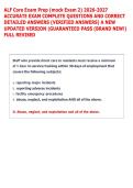 ALF Core Exam Prep &lpar;mock Exam 2&rpar; 2026-2027 &NewLine;ACCURATE EXAM COMPLETE QUESTIONS AND CORRECT &NewLine;DETAILED ANSWERS &lpar;VERIFIED ANSWERS&rpar; A NEW &NewLine;UPDATED VERSION &vert;GUARANTEED PASS &lpar;BRAND NEW&excl;&rpar; &NewLine;FULL REVISED 