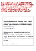 Cupid CAR100& 400  EXAM