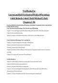 Test Bank for Guyton and Hall Textbook of Medical Physiology 14th Edition Chapters 1-86