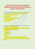 Ohio Chiropractic Jurisprudence Exam 2026&vert;2027 &NewLine;Questions with Detailed Verified Answers &lpar;100&percnt; Correct &NewLine;Answers&rpar; &vert; Already Graded A&plus;